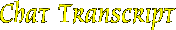 the other ones - chat transcript